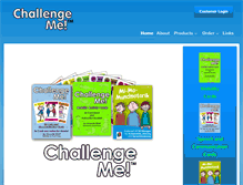 Tablet Screenshot of challengemecards.com